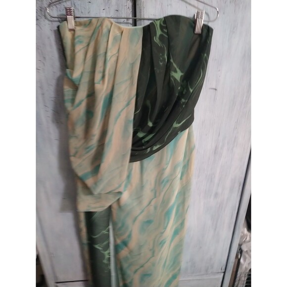 Asos Maxi Tie Dye Strapless Dress Boho Beachy Sexy Feminine Nwt sz 4 - Picture 3 of 10